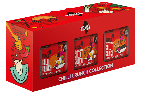Woolf's Kitchen Taps into Chilli Crunch Obsession with New Three-Jar Giftset