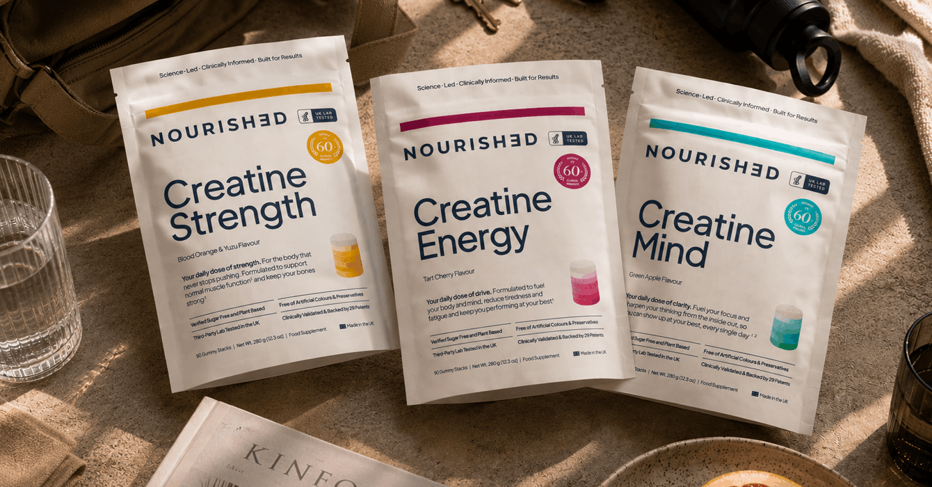 Nourished launches precision manufactured creatine range with three targeted gummy formulas