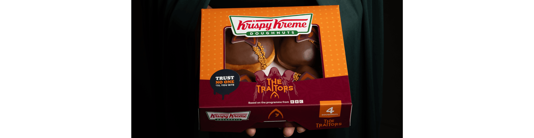 Trust no one ‘till you bite! KRISPY KREME® Unveils Brand New The Traitors Doughnut to sweeten the ultimate game of Betrayal