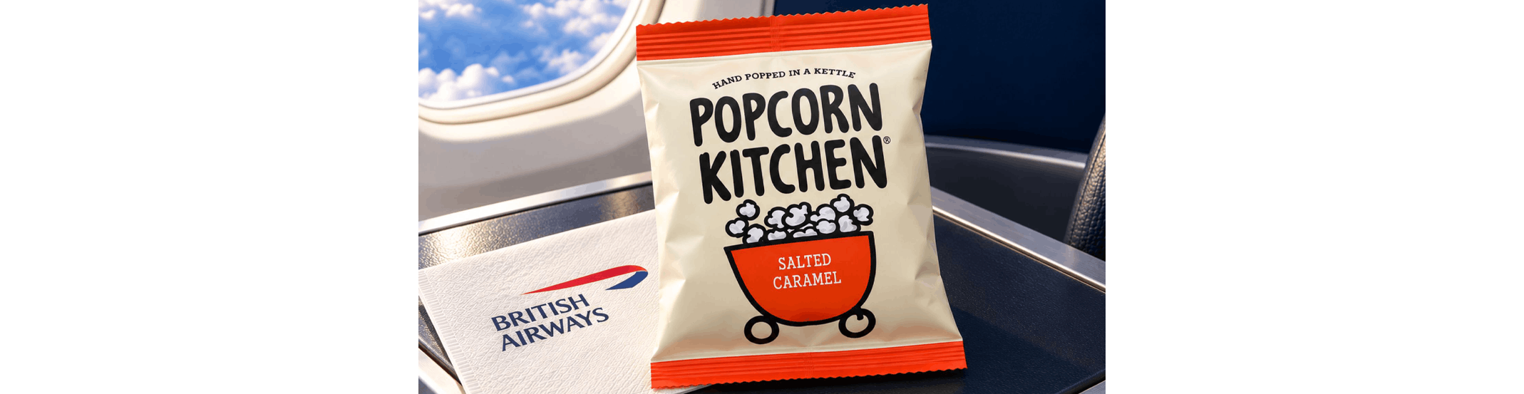 British Airways Adopts Popcorn Kitchen To Meet Its Gourmet Sweet Snacking Commitments