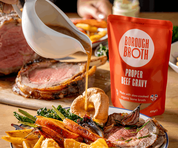 Borough Broth makes a ‘Proper’ move into chilled gravy with Sainsbury’s launch