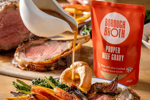 Borough Broth makes a ‘Proper’ move into chilled gravy with Sainsbury’s launch